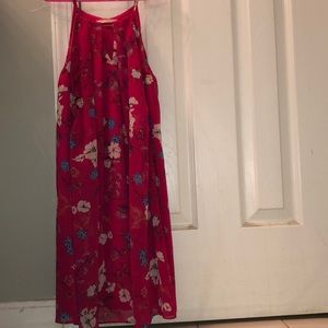 Pink flower dress